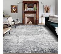 GarveeMore Tapis Abstrait Moderne Gris 160x230 cm - Velours Perlé Épais 1200 g/m², Lavable, Antidérapant, sans Peluches - pour Salon, Chambre, Salle à Manger - Fabriqué en Allemagne