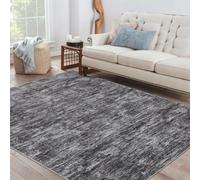GarveeMore Tapis Uni Moderne Lavable 120x170 cm - Antitache, Antidérapant, Pliable - Idéal Salon, Chambre, Salle de Bain - Gris Foncé - Fabriqué en Allemagne