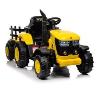 GarveeMore Tracteur électrique Enfant 12V remorque Amovible 3 Vitesses