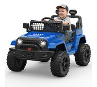 GarveeMore Voiture Électrique Enfant 12V 4.5AH BDM-0922-G2 Double Moteur 35W Télécommande 2.4G Amortisseurs 4 Roues Ceinture De Sécurité LED Musique Bluetooth Multicolore