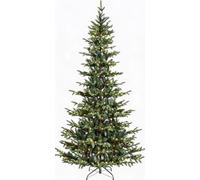 GarveeTech Montage Rapide 5 Min - Sapin de Noël Artificiel 180 cm, 350 LED Bicolores, 732 Pointes, Aiguilles PE/PVC, Sections rabattables, Pied métal Stable - 6FT (Europe)