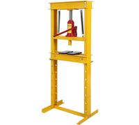 GarveeTech Presse Hydraulique 12T Cadre h Table Ajustable | Plaques de pressage et soupape de décharge incluses. Utilisable sur sol ou établi. Construction robuste pour atelier.