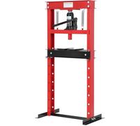 GarveeTech Presse Hydraulique 20T Châssis h Réglable | Plaques de frappe incluses. Cadre acier industriel. Pour redressage, cintrage, réparation auto.