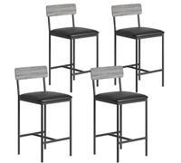 GarveeTech Table de Bar avec 2 chaises - Table à Manger en métal et MDF avec 3 étagères - Table à Manger Peu encombrante pour Petits Appartements - 91,6 x 50 x 91,6 cm