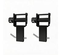 GarveeTech Trailer Stake Lot de 2 treuils de poche 2450 kg pour remorque et camion, treuil de bâche pour remorque à lit plat, treuil de tension lourd, avec 4 trous de goupille, accessoires de sécurité