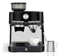 GarveeTechMachine à expresso-20 bars avec broyeur et mousseur à lait, machine à café professionnelle avec réservoir d'eau amovible de 1,5 L, 30 réglages de mouture et porte-filtre de 58 mm