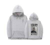 (gary,M)Cactus Jack Hoodie Men Women Double-sided Logo Print Look Mom I Can Fly Travis Scott Hoodies Unisex Fashion Hip Hop Streetwear