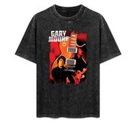 Gary Moore Men's Graphic Printed Tee T-Shirt Black 3XL