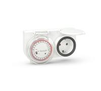 Garza - 400601 - Prise programmable analogique d'ext-eacuterieur Blanc (Prise a 2 broches)