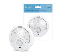 Garza 430074 Power-Detector de Mouvement Infrarouge avec lumière LED quitamiedos, Portable, Angle de détection : 120 °, Blanc