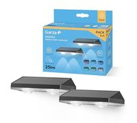Garza - Applique d'extérieur solaire LED multicolore, 7 couleurs + lumière blanche, ultra fine, batterie 500 mAh, panneau solaire monocristallin, IP54, jusqu'à 12h d'autonomie. Installation murale.
