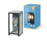 Garza - Applique murale LED solaire d'extérieur vintage 400lm, 2700K. Éclairage 360º, détecteur de mouvement, IP44, 8 heures d'autonomie, montage mural