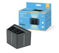 Garza - Applique solaire d'extérieur LED 100 lm, 2700 K, double éclairage haut et bas - capteur crépusculaire, IP54, autonomie 16 heures, angle réglable. Pose murale.