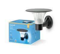 Garza - Applique solaire d'extérieur LED 2200lm, 360°, Effet Étoile - Détecteur de mouvement, 2 Tonalités (3000K/4000K), IP65, Couverture 80m², Fixation murale.