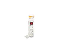 Garza Basic Power - Coupe-circuit - CA 250 V - 3680 Watt - connecteurs de sortie : 3 - 3 m cordon - blanc