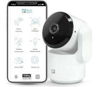 Garza - Caméra de Surveillance IP WiFi 2,4 GHz Intelligente d'intérieur 360, 1080 HD, Vision Nocturne, détection de Mouvement, Mode confidentialité, contrôle à Distance par Application.
