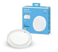 Garza - Downlight LED surface, circulaire, plafonnier pour plafond, 22 cm, 18 W, 4 000 K, lumière neutre, 1950 lm, 30 000 h, IP20, blanc, économie d'énergie 80%