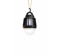 Garza Lampe Anti-Insectes Noire 2 en 1 pour Camping avec lumière UV et LED réglable, 300 LM, Batterie 1200 mAh, jusqu'à 11 h d'utilisation, Rechargeable par USB, Protection Enfant et sans Produits