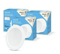 Garza - Pack de 12 spots LED encastrables, circulaires, extra-plats, 22 cm, 18 W, lumière neutre 4000K, 1950 lm, 30 000 h, IP20, blanc, 80% d'économie d'énergie