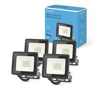 Garza - Pack de 4 spots LED extérieur Basic 10W, 860 lumens, lumière neutre 4000K, IP65, petits et légers, angle de 120º, installation murale ou au plafond, résistant à la pluie et à la poussière