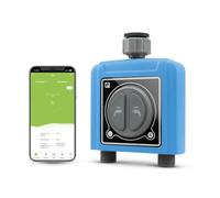 Garza - Programmateur d'irrigation Wi-FI Automatique à 2 Zones avec Prise Smart Hub supplémentaire, contrôleur de Cycle d'irrigation extérieur, Wi-FI 2,4 GHz, contrôle d'application à Distance.