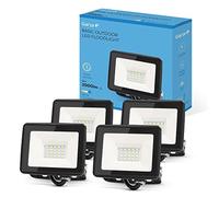 Garza - Projecteur LED Extérieur (Pack de 4), Lumière Froide (6500k), 20W, 2000 Lumens, Angle de Lumière 120º, Étanche IP65 pour Maison, Jardin, Terrasse.