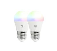Garza Smart - Pack de 2 Ampoules LED Intelligentes Wifi Sphérique G45 E27 5W (Équivalent 40W) RGB+CCT, Intensité Réglable, Programmable, Contrôle Vocal et Application (Alexa/Google Home), Wifi 2,4 GHz