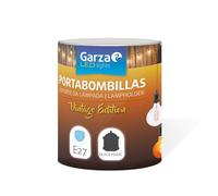 Garza - Support d'ampoule Vintage Black Pearl, câble textile réglable, douille E27