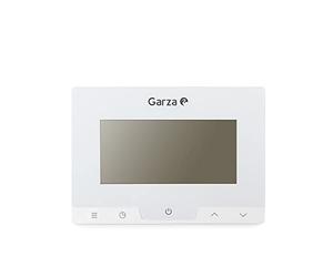 Garza - Thermostat programmable numérique avec écran Tactile, Programmation hebdomadaire 7 Jours, 6 programmes Quotidiens, régulation de la température 5-35°C, Protection antigel, Installation Facile