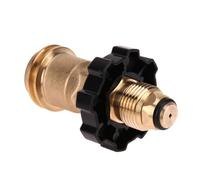 Gas Adapter Converts POL To QCC1/Type 1 Universal Fit Gas Bottle Connection Safe Propane Pressure Valve for BBQ Gas Grill Heater