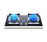Gas Cooker - Portable Gas Stove, Tempered Glass Stove, Adjustable Flame Control Gas Stove, Gas Cooker Countertop Double Burner, Gas Hob With Timer, Easy Clean Gas Hob (Color : B, Size : NG)