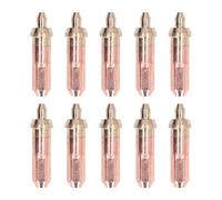 Gas Cutting Nozzle 10pcs Set | High Concentricity & Heat Resilience for Oxygen/Acetylene/LPG | CNC Machined Copper Brass Nozzles G01-100 Compatible (2#)