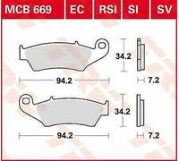 Gas Ec 250 E 2011-2014 TRW Tr Série Sindered Tout-Terrain Frein Patins MCB669SI