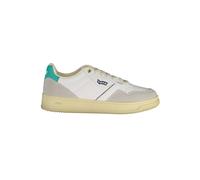 Gas, Femme, Chaussures, Multicolore, Taille: 35 EU Baskets de Sport en Cuir Blanc avec Logo