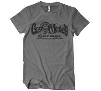 Gas Monkey Garage Officiellement sous Licence Logo T-Shirt pour Hommes (Gris Foncé), X-Large
