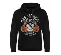 Gas Monkey Garage Officiellement sous Licence Skull Sweat à Capuche épique (Noir), XX-Large