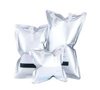 Gas Sampling Bags - Aluminum Foil Air Sample Bags, Pack of 10, for Gas Collection and Storage, 0.5L to 15L Options Available(-10L-Double Valves)