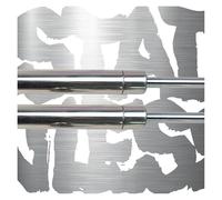 Gasdruckfeder Capot en Fibre Carbone, Modification Vérins À Gaz, Support Levage pour Toyota pour Corolla pour Levin AE86 AE85 1983-1987, Amortisseur À Gaz Vérins À Gaz(Stainless Steel)