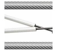 Gasdruckfeder pour Dacia pour Jogger 2021 2022 2023 2024 Capot Avant Modifier Les Vérins À Gaz Ressorts en Fibre Carbone Support Levage Amortisseurs Piston Vérins À Gaz(Silver Carbon Fiber)