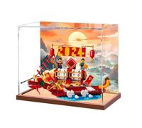 Gase d'affichage en acrylique transparent pour calendrier de bureau Le-go 40678, modèle de calendrier de festival, boîte de rangement, boîte de présentation, compatible avec le modèle 40678 (vitrine