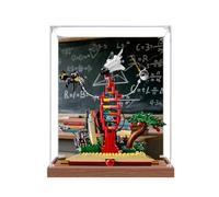 Gase d'affichage en acrylique transparent pour Le-go 21355 Knowledge is power Model, boîte transparente, boîte de rangement, boîte de présentation, compatible avec le modèle 21355 (vitrine uniquement
