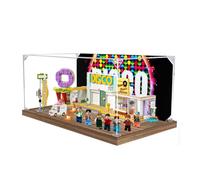 Gase d'affichage en acrylique transparent pour modèle Le-go 21339 Youth Corps - Boîte de rangement transparente - Compatible avec le modèle 21339 (vitrine uniquement) (fond + miroir)