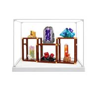 Gase d'affichage en acrylique transparent pour modèle Le-go 21362 Minerai - Boîte transparente - Boîte de rangement - Compatible avec le modèle 21362 (vitrine uniquement) (3 mm)