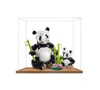 Gase d'affichage en acrylique transparent pour modèle Le-go 31165 Panda - Boîte transparente - Boîte de rangement - Compatible avec le modèle 31165 (vitrine uniquement) (2 mm)