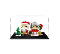 Gase d'affichage en acrylique transparent pour modèle Le-go 40274 à tête carrée - Boîte transparente - Boîte de rangement - Boîte de présentation - Compatible avec le modèle 40274 (vitrine uniquement