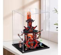 Gase d'affichage en acrylique transparent pour modèle Le-go 71712 Temple, boîte transparente, boîte de rangement, boîte de présentation, compatible avec modèle 71712 (vitrine uniquement) (2 mm)
