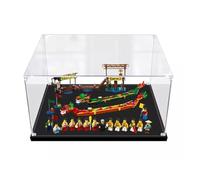 Gase d'affichage en acrylique transparent pour modèle Le-go 80103 Dragon Boat - Boîte de rangement transparente - Compatible avec modèle 80103 (vitrine uniquement) (2 mm)