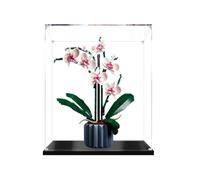 Gase de présentation en acrylique transparent pour modèle Le-go 10311 Orchidée - Boîte de rangement transparente - Compatible avec le modèle 10311 (vitrine uniquement) (3 mm)