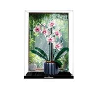 Gase de présentation en acrylique transparent pour modèle Le-go 10311 Orchidée - Boîte transparente - Boîte de rangement - Compatible avec modèle 10311 (vitrine uniquement) (version fond -1)
