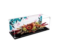 Gase de présentation en acrylique transparent pour modèle Le-go 10314 Eternal Flowers - Boîte de rangement - Compatible avec le modèle 10314 (vitrine uniquement) (version arrière-plan - 3 mm)
